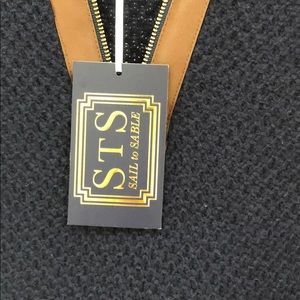 Navy wool/ cashmere blend